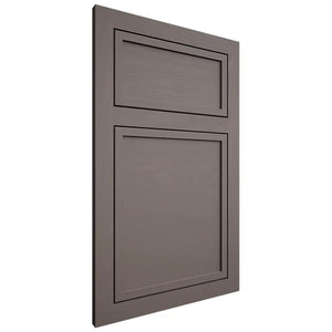 Shiloh Cabinetry Flush Inset Napa Horizontal Poplar Plain Cut Heatherstone Door