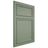 Shiloh Cabinetry Flush Inset Napa Horizontal Poplar Plain Cut Moss Door