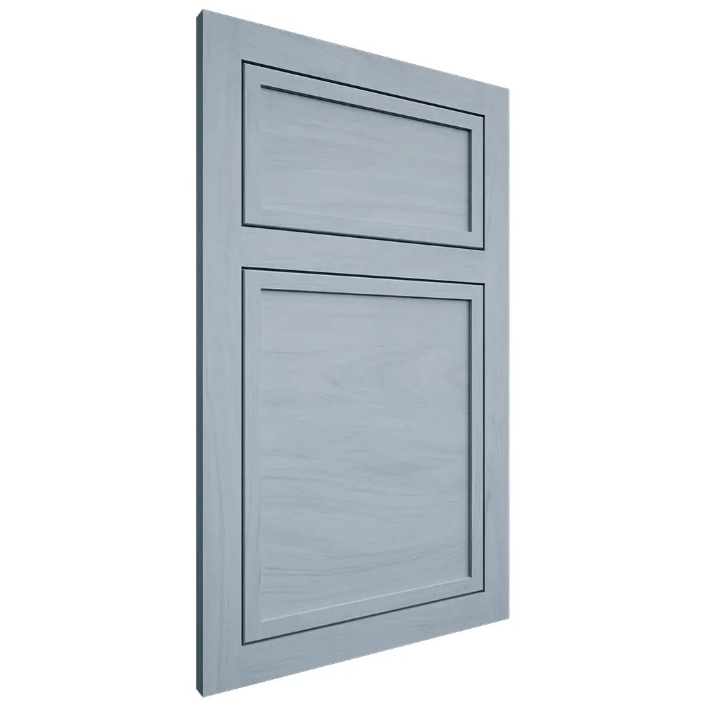Shiloh Cabinetry Flush Inset Napa Horizontal Poplar Plain Cut Sky Door