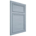 Shiloh Cabinetry Flush Inset Napa Horizontal Poplar Plain Cut Sky Door