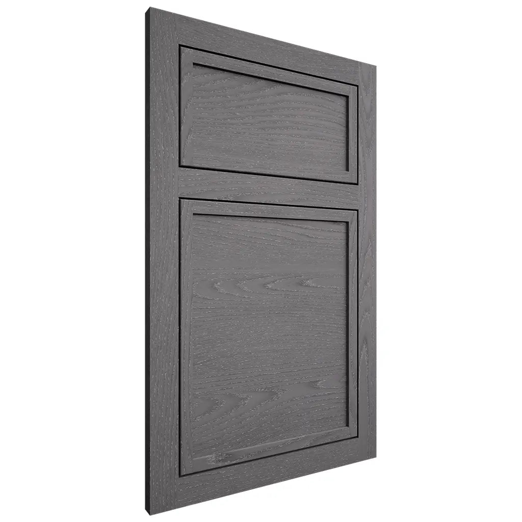 Shiloh Cabinetry Flush Inset Napa Horizontal Red Oak Plain Cut Cadet Door