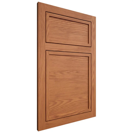 Shiloh Cabinetry Flush Inset Napa Horizontal Red Oak Plain Cut Harvest Door