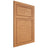 Shiloh Cabinetry Flush Inset Napa Horizontal Red Oak Plain Cut Medium Door
