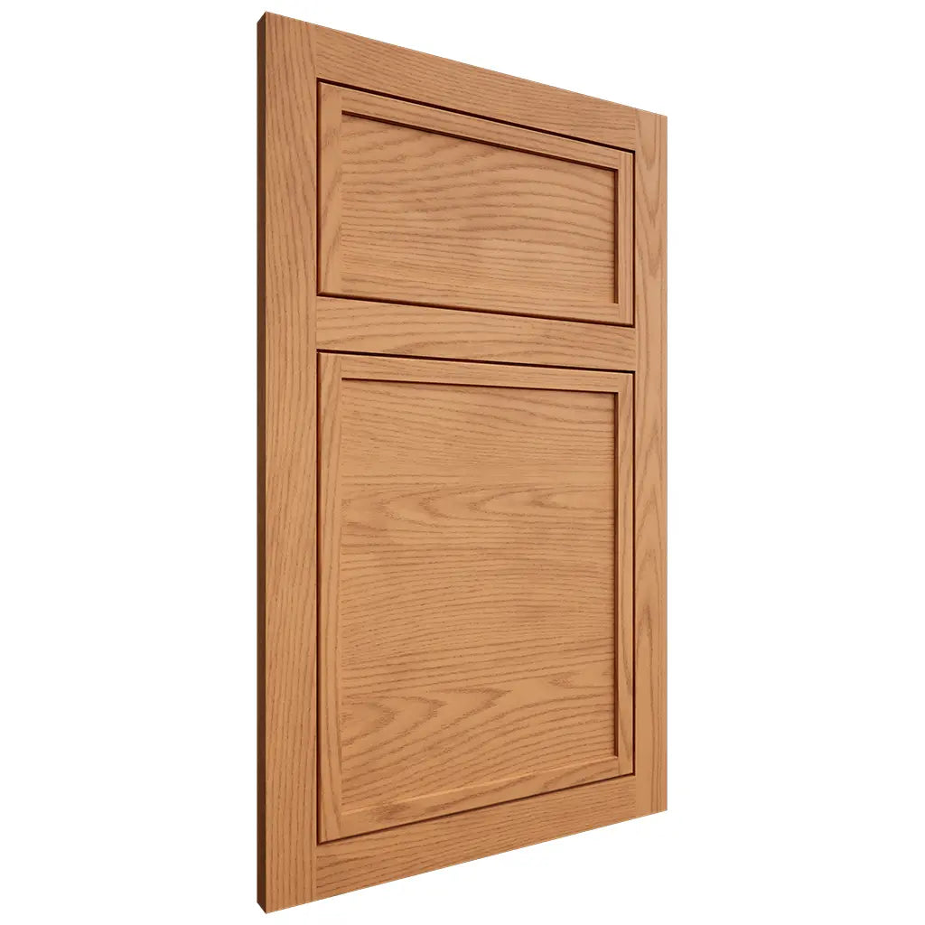 Shiloh Cabinetry Flush Inset Napa Horizontal Red Oak Plain Cut Medium Door