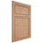 Shiloh Cabinetry Flush Inset Napa Horizontal Red Oak Plain Cut Natural Door