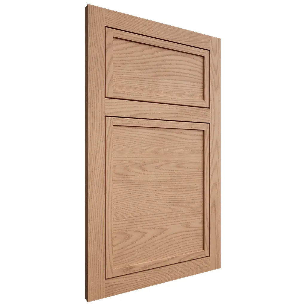 Shiloh Cabinetry Flush Inset Napa Horizontal Red Oak Plain Cut Natural Door