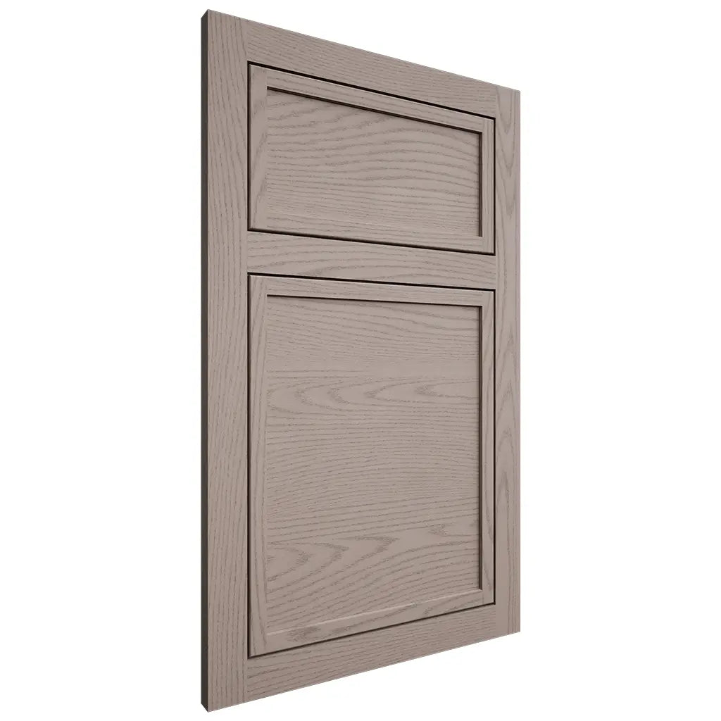 Shiloh Cabinetry Flush Inset Napa Horizontal Red Oak Plain Cut Sterling Door