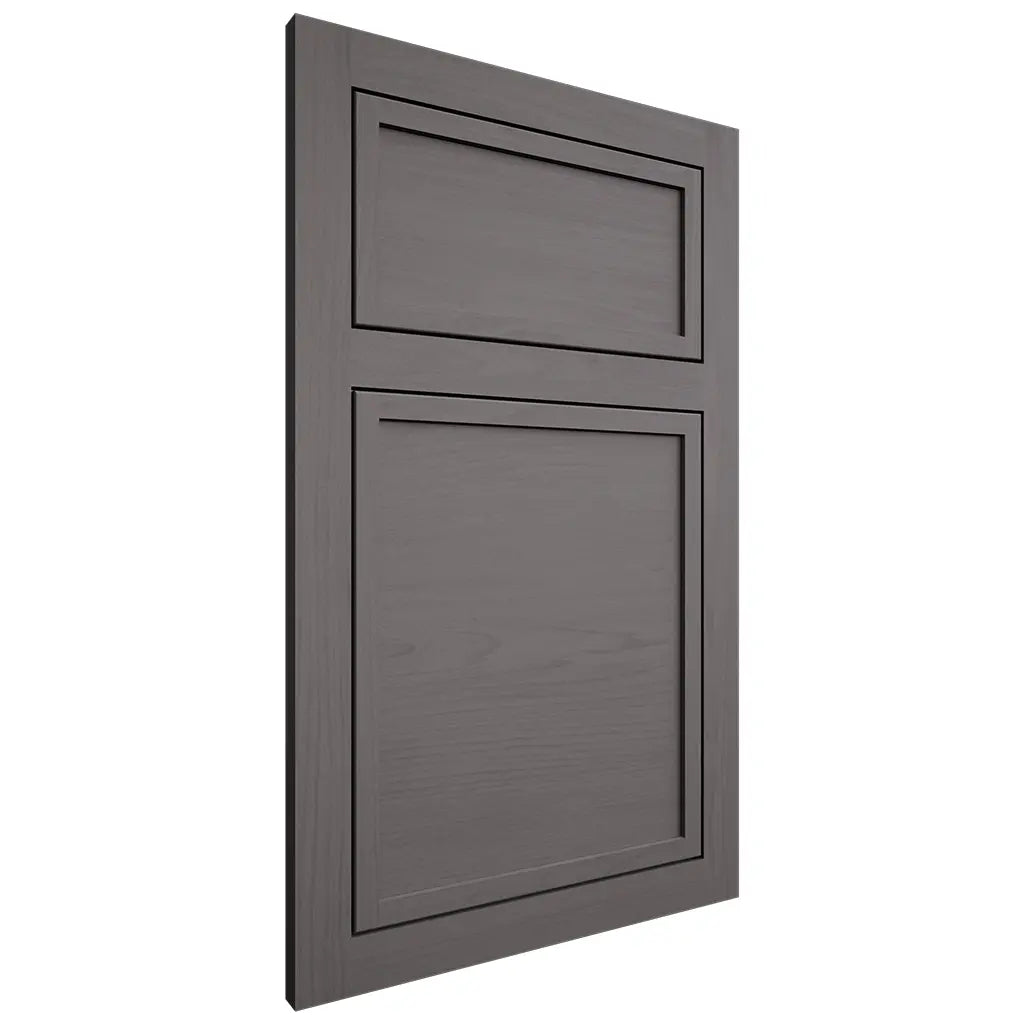 Shiloh Cabinetry Flush Inset Napa Horizontal Walnut Plain Cut Cadet Door