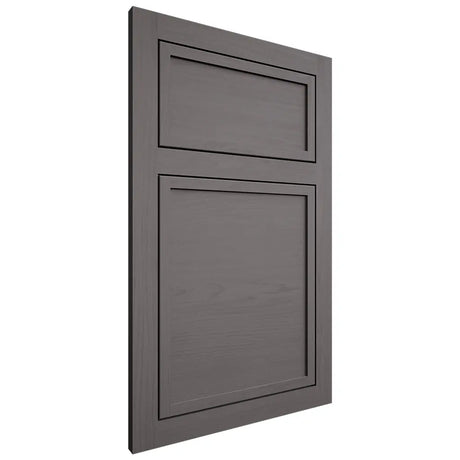 Shiloh Cabinetry Flush Inset Napa Horizontal Walnut Plain Cut Cadet Door
