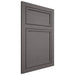Shiloh Cabinetry Flush Inset Napa Horizontal Walnut Plain Cut Cadet Door