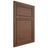 Shiloh Cabinetry Flush Inset Napa Horizontal Walnut Plain Cut Natural Door