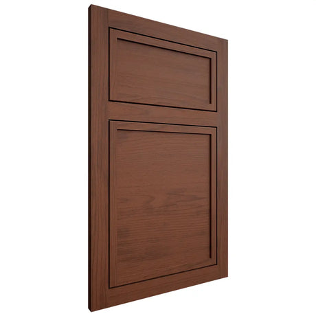 Shiloh Cabinetry Flush Inset Napa Horizontal Walnut Plain Cut Rye Door