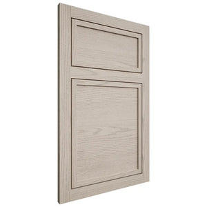 Shiloh Cabinetry Flush Inset Napa Horizontal Walnut Plain Cut Seagull Door