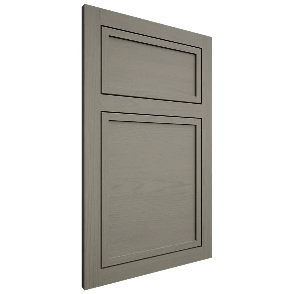Shiloh Cabinetry Flush Inset Napa Horizontal Walnut Plain Cut Thyme Door