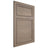 Shiloh Cabinetry Flush Inset Napa Horizontal White Oak Plain Cut Almond Door