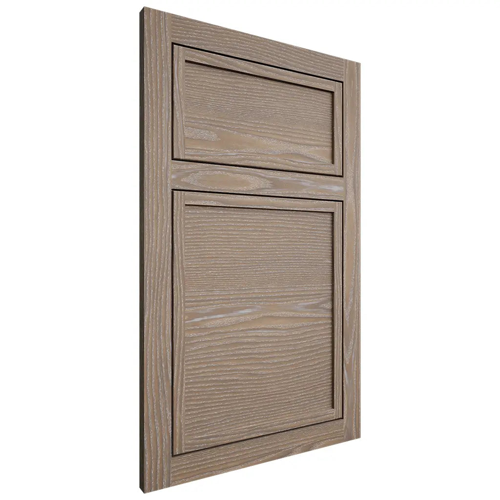 Shiloh Cabinetry Flush Inset Napa Horizontal White Oak Plain Cut Almond Door