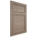 Shiloh Cabinetry Flush Inset Napa Horizontal White Oak Plain Cut Almond Door