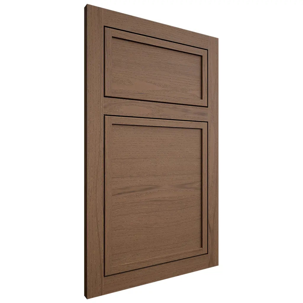 Shiloh Cabinetry Flush Inset Napa Horizontal White Oak Plain Cut Autumn Door