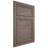 Shiloh Cabinetry Flush Inset Napa Horizontal White Oak Plain Cut Clay Door