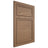 Shiloh Cabinetry Flush Inset Napa Horizontal White Oak Plain Cut Medium Door