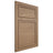 Shiloh Cabinetry Flush Inset Napa Horizontal White Oak Plain Cut Natural Door