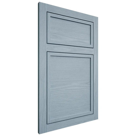 Shiloh Cabinetry Flush Inset Napa Horizontal White Oak Plain Cut Sky Door