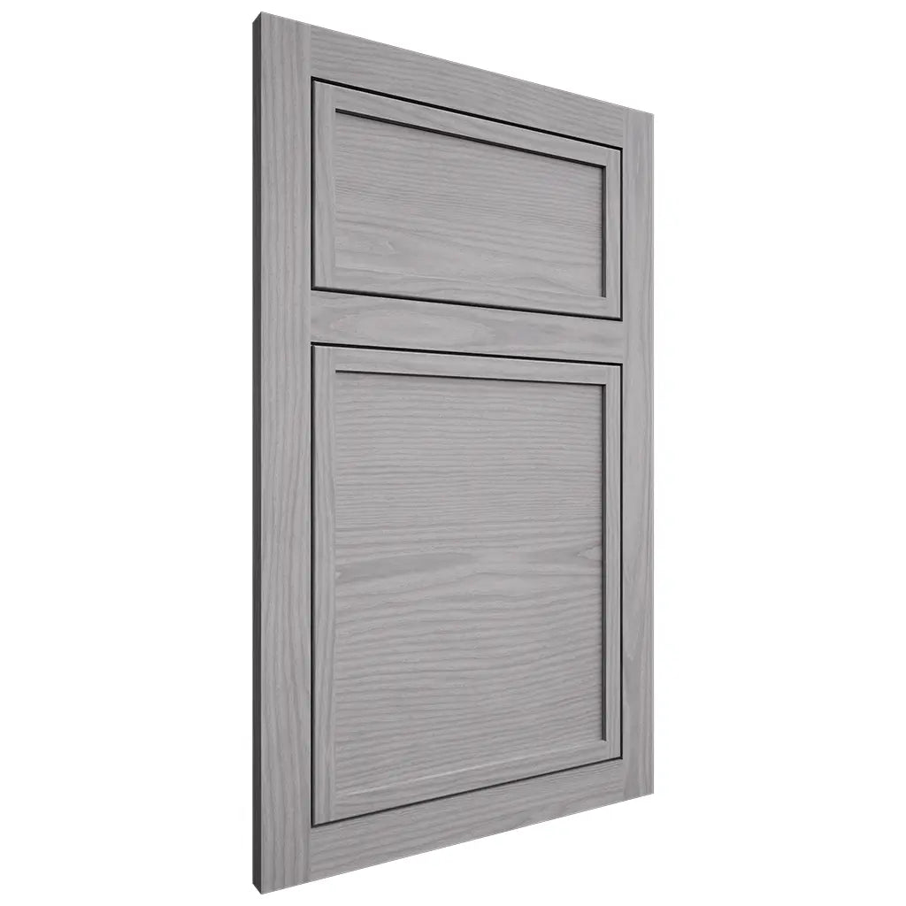 Shiloh Cabinetry Flush Inset Napa Horizontal White Oak Plain Cut Stratus Door