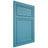 Shiloh Cabinetry Flush Inset Napa Horizontal White Oak Quarter Sawn Aqua Door
