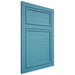 Shiloh Cabinetry Flush Inset Napa Horizontal White Oak Quarter Sawn Aqua Door