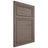Shiloh Cabinetry Flush Inset Napa Horizontal White Oak Quarter Sawn Clay Door