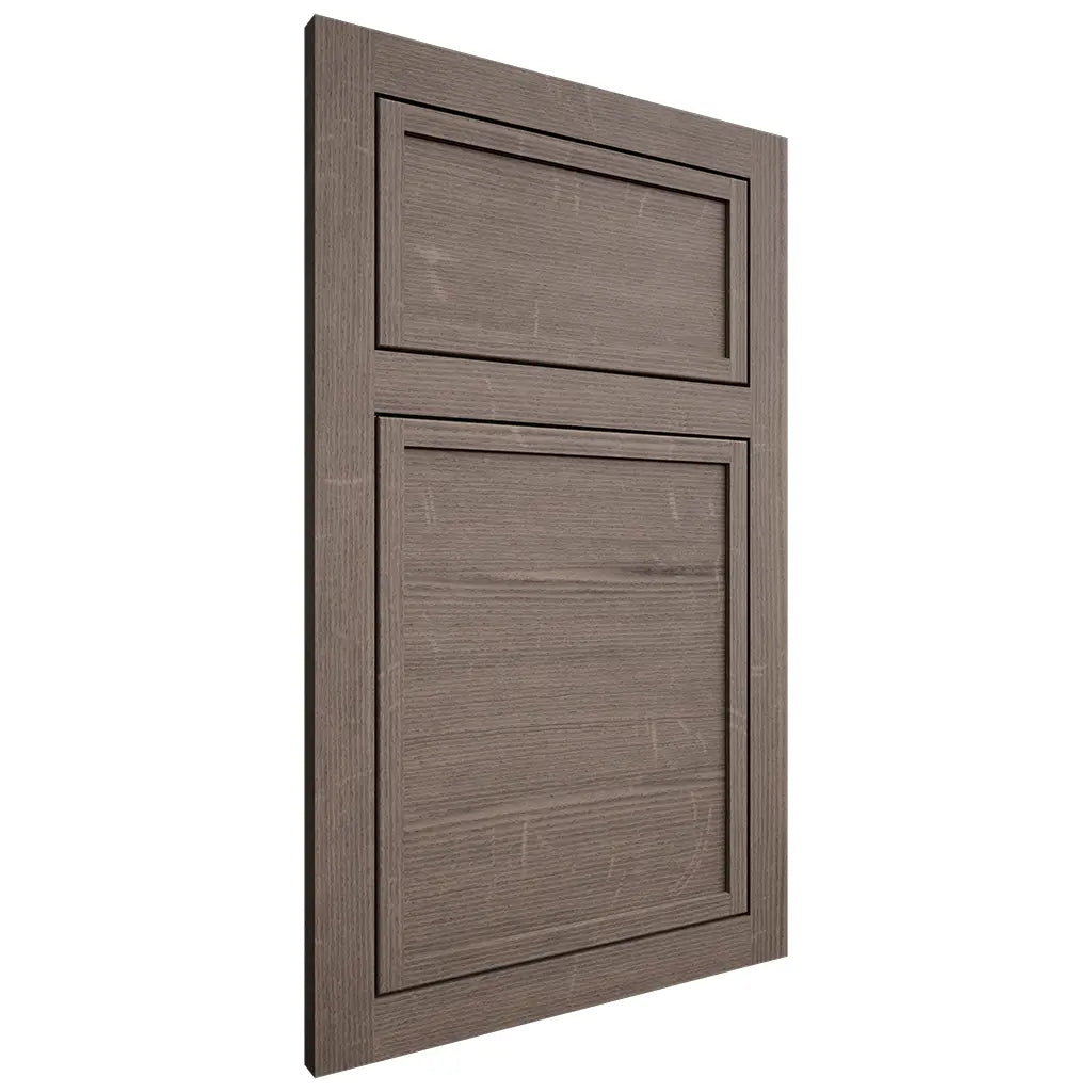 Shiloh Cabinetry Flush Inset Napa Horizontal White Oak Quarter Sawn Clay Door