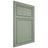 Shiloh Cabinetry Flush Inset Napa Horizontal White Oak Quarter Sawn Moss Door