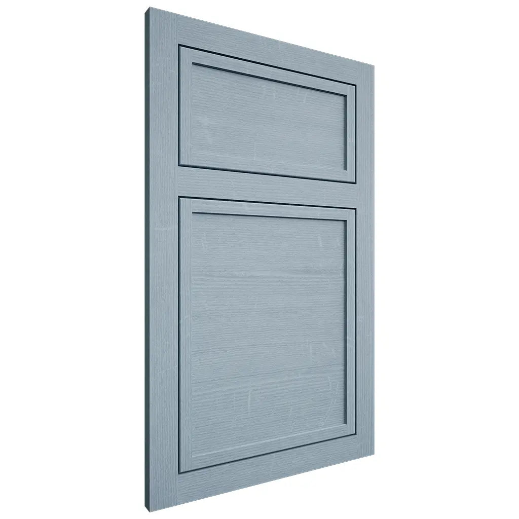 Shiloh Cabinetry Flush Inset Napa Horizontal White Oak Quarter Sawn Sky Door