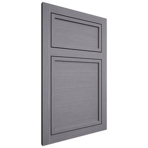 Shiloh Cabinetry Flush Inset Napa Horizontal White Oak Rift Cut Cadet Door