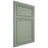 Shiloh Cabinetry Flush Inset Napa Horizontal White Oak Rift Cut Moss Door