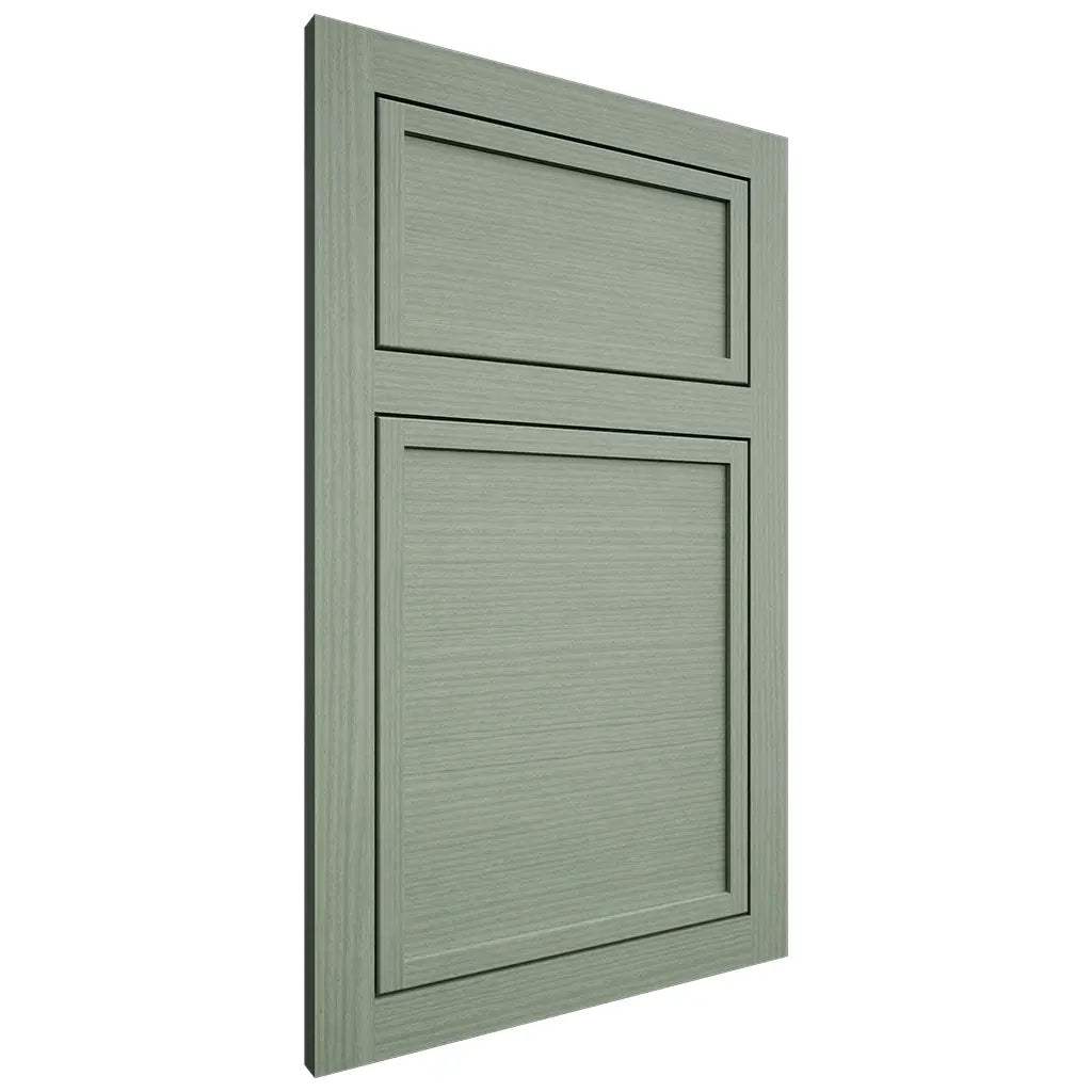Shiloh Cabinetry Flush Inset Napa Horizontal White Oak Rift Cut Moss Door