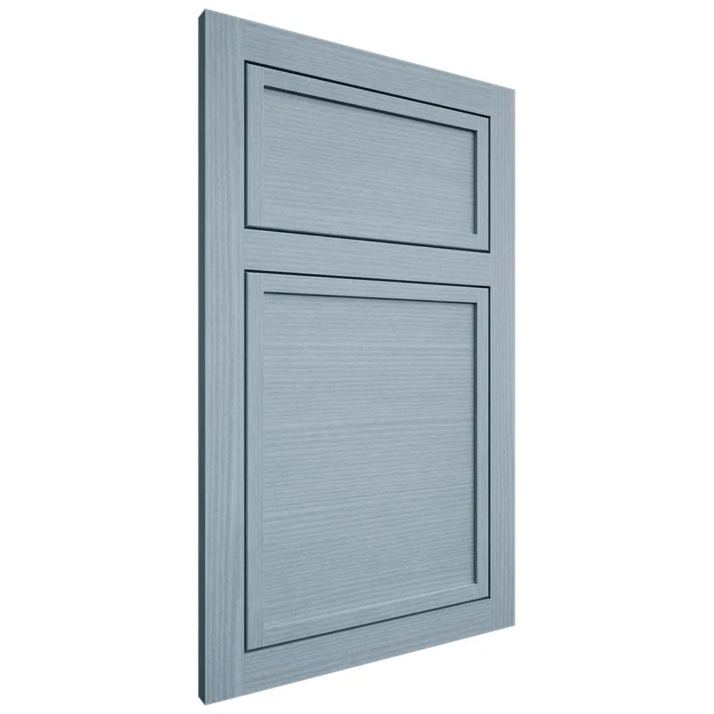 Shiloh Cabinetry Flush Inset Napa Horizontal White Oak Rift Cut Sky Door