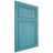 Shiloh Cabinetry Flush Inset Napa Vertical Alder Plain Cut Aqua Door
