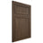 Shiloh Cabinetry Flush Inset Napa Vertical Alder Plain Cut Caviar Door