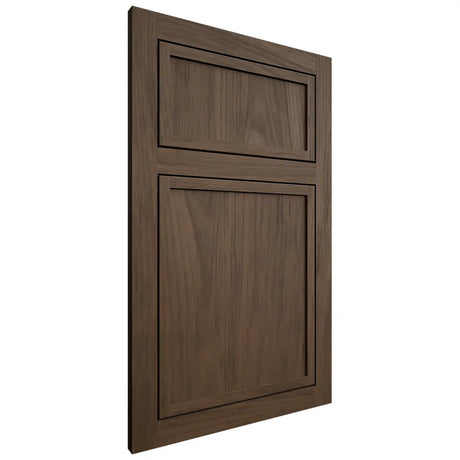Shiloh Cabinetry Flush Inset Napa Vertical Alder Plain Cut Caviar Door