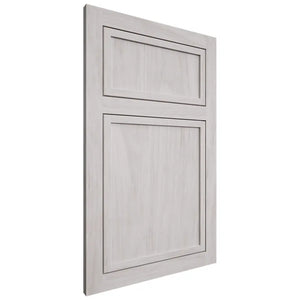 Shiloh Cabinetry Flush Inset Napa Vertical Alder Plain Cut Cotton Door