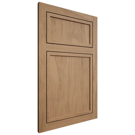 Shiloh Cabinetry Flush Inset Napa Vertical Alder Plain Cut Dusty Road Door