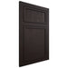 Shiloh Cabinetry Flush Inset Napa Vertical Alder Plain Cut Espresso Door
