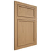 Shiloh Cabinetry Flush Inset Napa Vertical Alder Plain Cut Natural Door