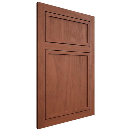 Shiloh Cabinetry Flush Inset Napa Vertical Alder Plain Cut Sierra Door