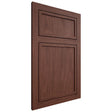 Shiloh Cabinetry Flush Inset Napa Vertical Cherry Plain Cut Bourbon Door
