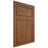 Shiloh Cabinetry Flush Inset Napa Vertical Cherry Plain Cut Carob Door