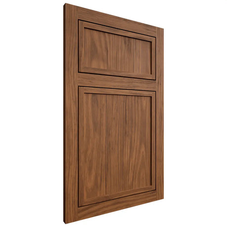 Shiloh Cabinetry Flush Inset Napa Vertical Cherry Plain Cut Carob Door