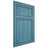 Shiloh Cabinetry Flush Inset Napa Vertical Hickory Plain Cut Aqua Door