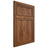 Shiloh Cabinetry Flush Inset Napa Vertical Hickory Plain Cut Burnt Sugar Door